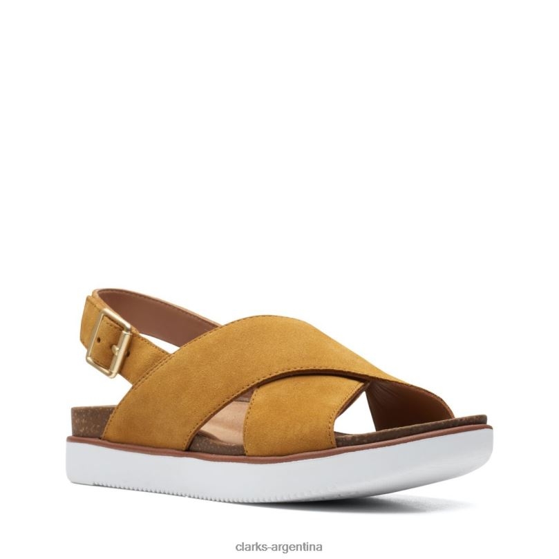 Clarks mujer 2FZPZ3427 cruz ocre de clarks elayne ocre