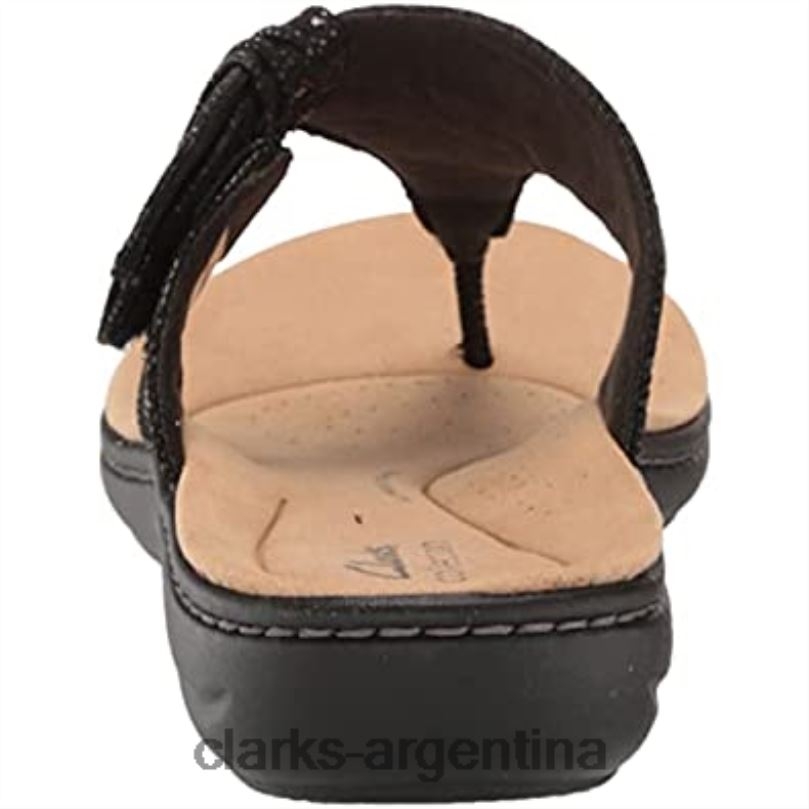 Clarks mujer 2FZPZ467 Sandalia plana clarks laurieann rae de mujer negra