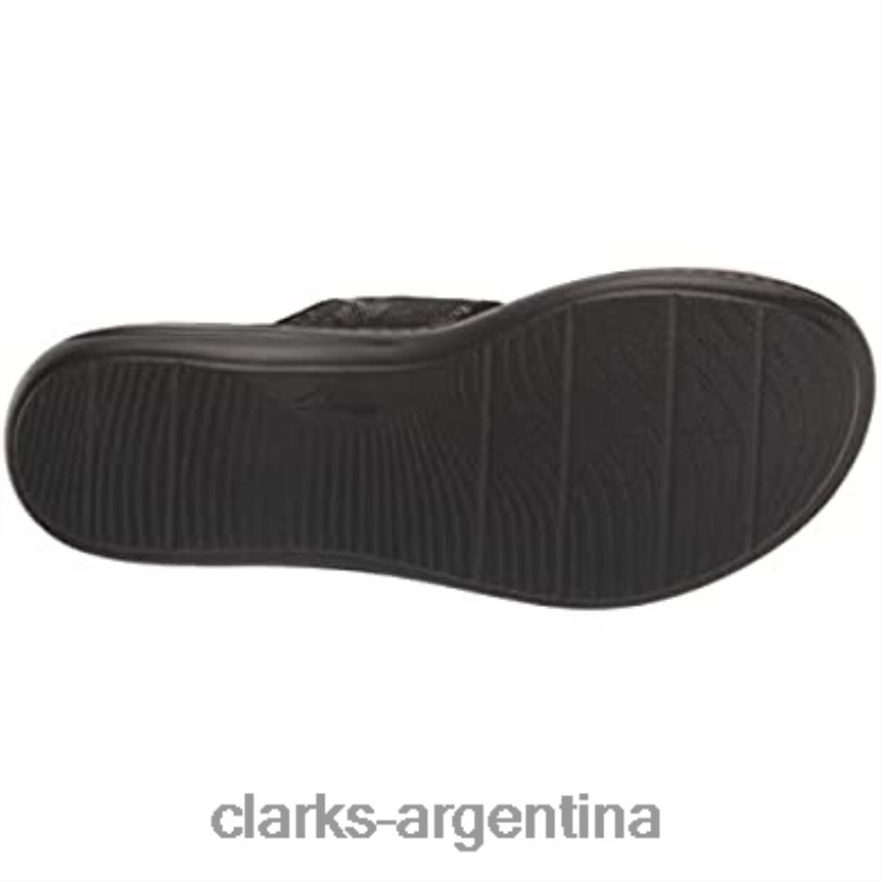 Clarks mujer 2FZPZ467 Sandalia plana clarks laurieann rae de mujer negra