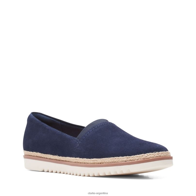 Clarks mujer 2FZPZ3395 clarks ante azul marino serena paige gamuza azul marino