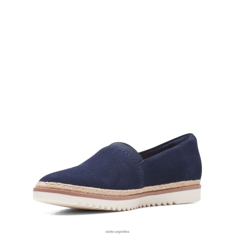 Clarks mujer 2FZPZ3395 clarks ante azul marino serena paige gamuza azul marino