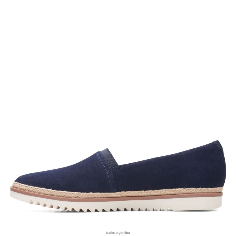 Clarks mujer 2FZPZ3395 clarks ante azul marino serena paige gamuza azul marino