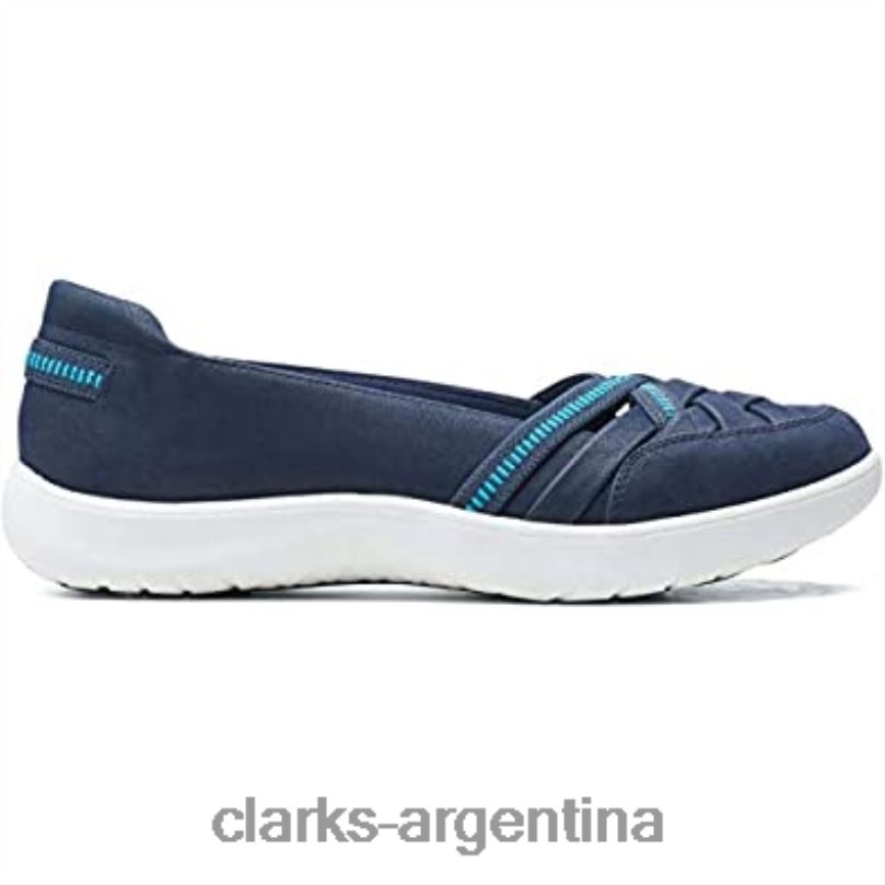 Clarks mujer 2FZPZ1021 zapatillas adella poppy para mujer clarks azul marino Armada