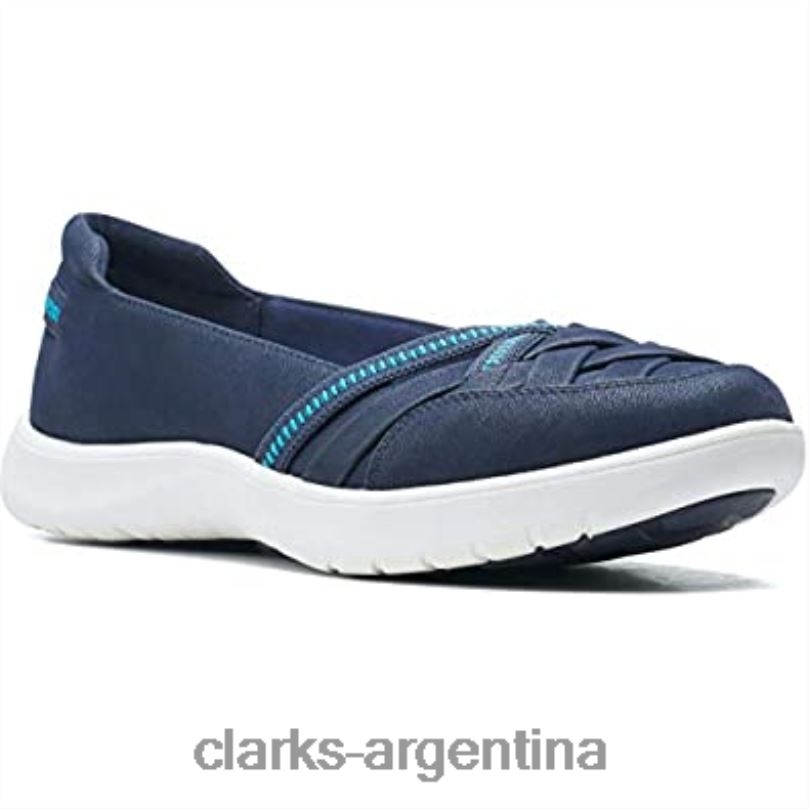 Clarks mujer 2FZPZ1021 zapatillas adella poppy para mujer clarks azul marino Armada