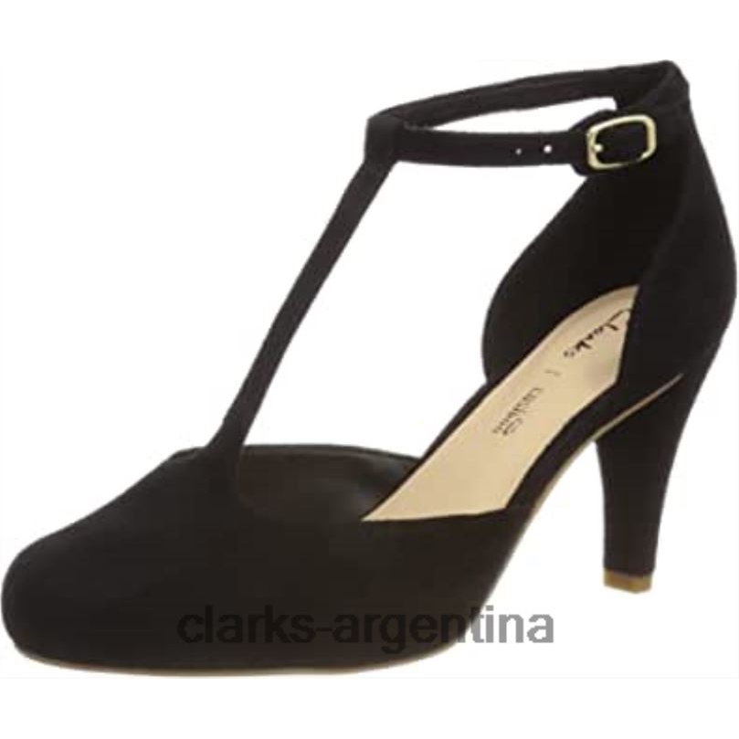 Clarks mujer 2FZPZ1152 Zapatos de salón Clarks Dalia Tulip con barra en T para mujer