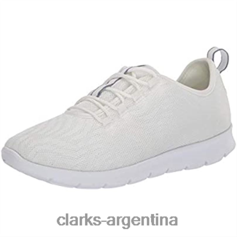 Clarks mujer 2FZPZ1344 Zapatilla clarks step allena go de malla blanca para mujer malla blanca