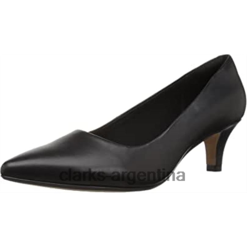 Clarks mujer 2FZPZ1400 Zapatos de salón clarks linvale jerica de piel negra para mujer cuero negro