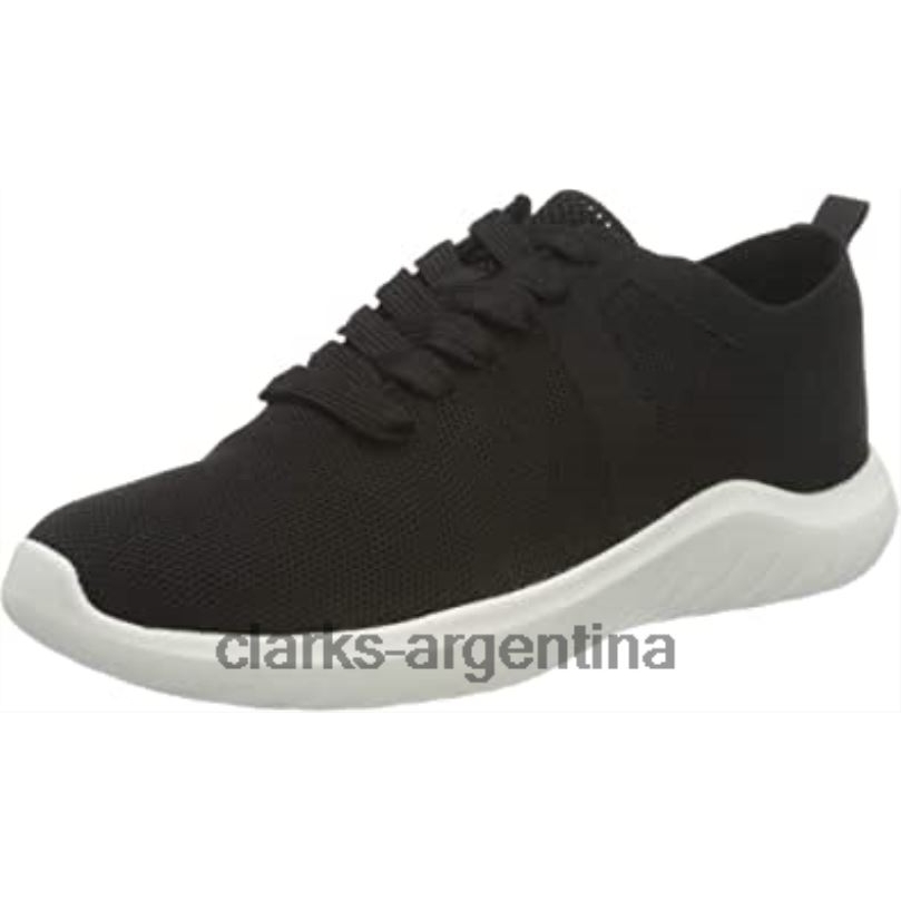 Clarks mujer 2FZPZ1698 Zapatilla clarks nova glint para mujer de punto negro punto negro