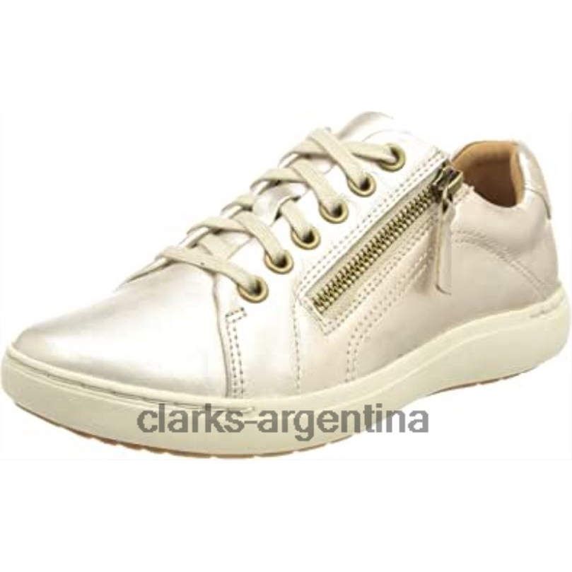 Clarks mujer 2FZPZ1837 zapatilla de encaje nalle para mujer clarks platinum