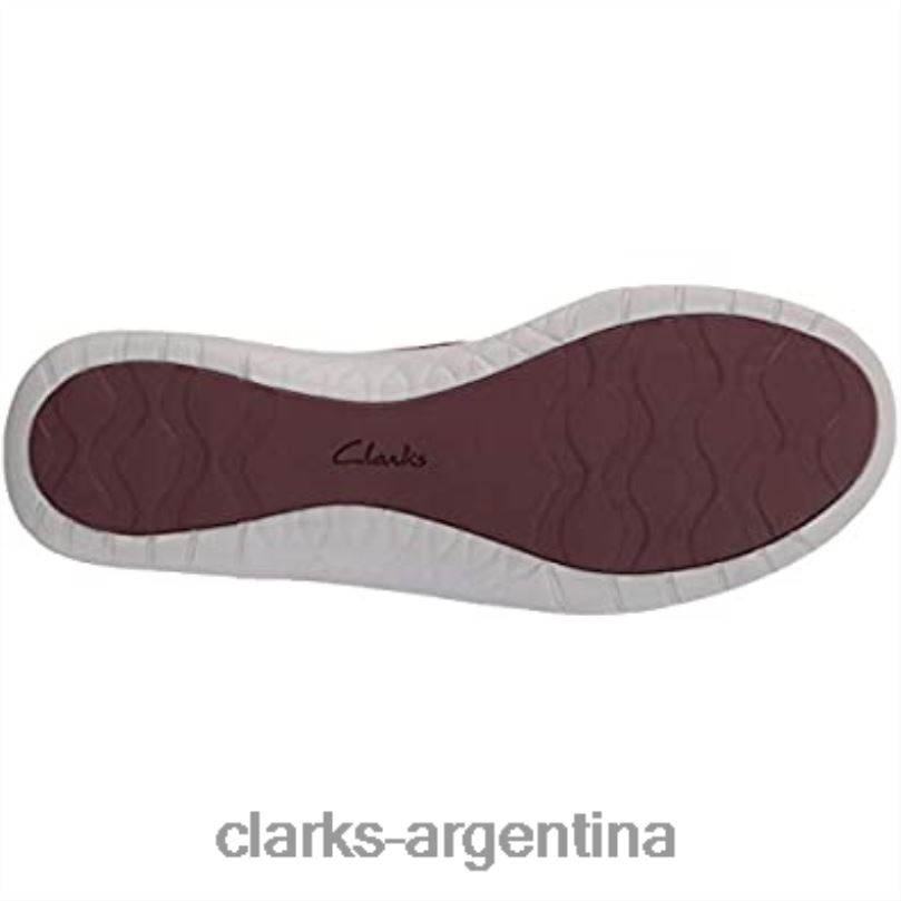 Clarks mujer 2FZPZ1904 Zapatilla clarks adella blush de textil burdeos para mujer textil burdeos