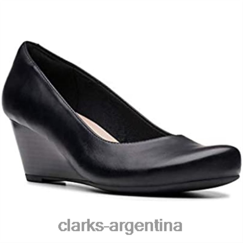 Clarks mujer 2FZPZ192 Zapatos de tacón con cuña Clarks Flores Petra para mujer