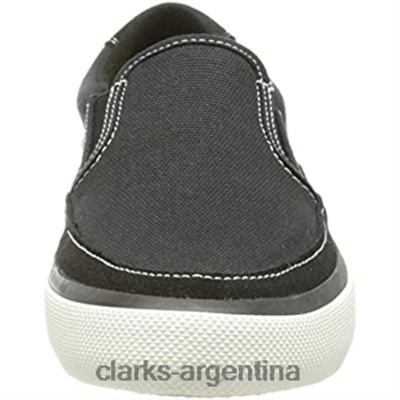 Clarks mujer 2FZPZ1966 Zapatilla Aceley Step para mujer de lona negra clarks lienzo negro