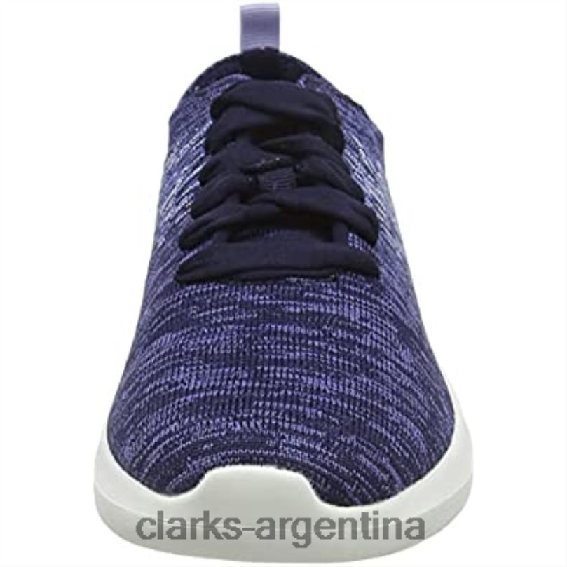 Clarks mujer 2FZPZ2452 Zapatilla combi nova glint azul marino oscuro para mujer clarks combi azul marino oscuro