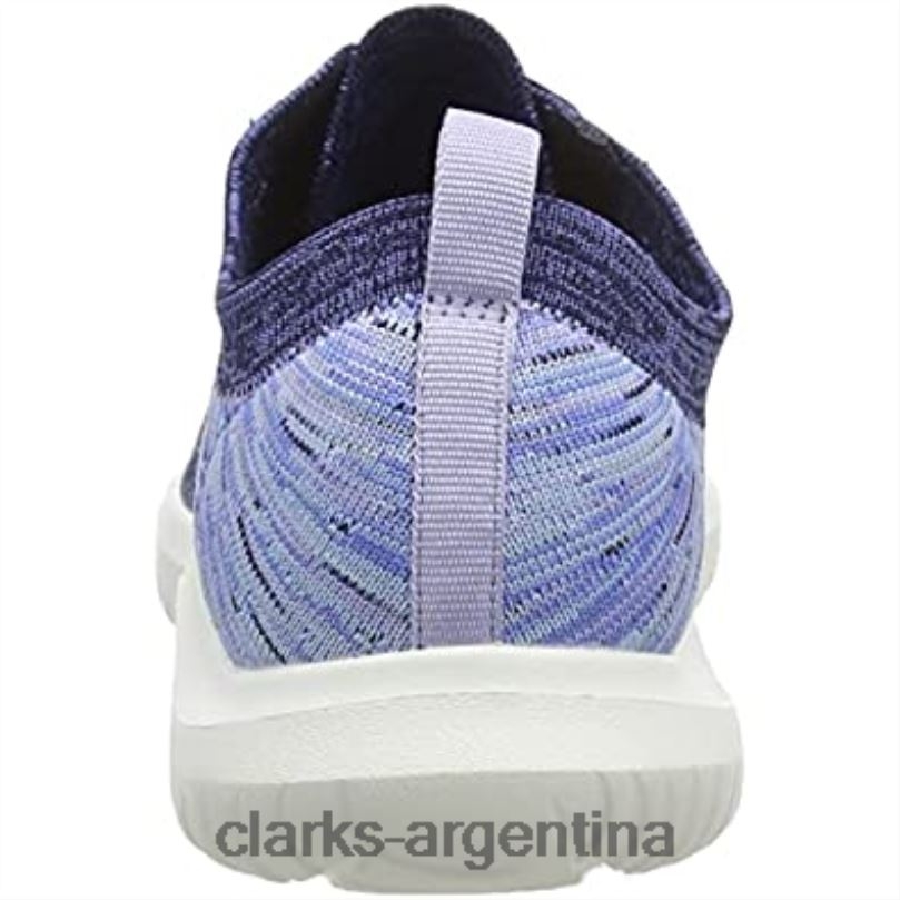 Clarks mujer 2FZPZ2452 Zapatilla combi nova glint azul marino oscuro para mujer clarks combi azul marino oscuro