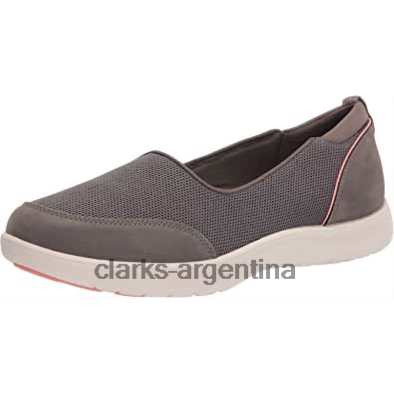 Clarks mujer 2FZPZ2619 Zapatilla clarks adella blush de piedra textil para mujer textil de piedra