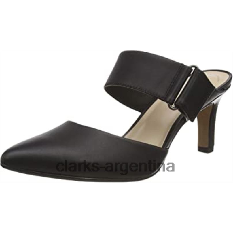 Clarks mujer 2FZPZ2746 Zapatos de salón clarks illeana daisy para mujer negro cuero negro