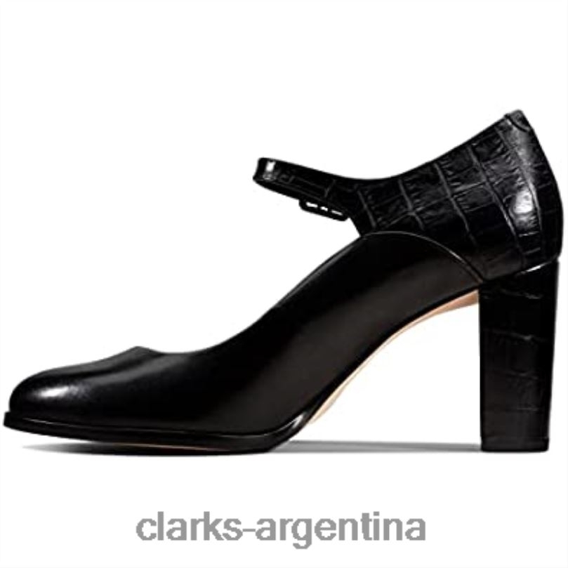 Clarks mujer 2FZPZ2805 zapatos de tacón con tiras kaylalba para mujer clarks negros combi negro combi negro