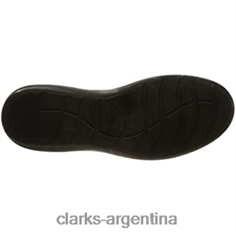 Clarks mujer 2FZPZ280 Zapatilla clarks kayleigh aster de piel negra para mujer cuero negro