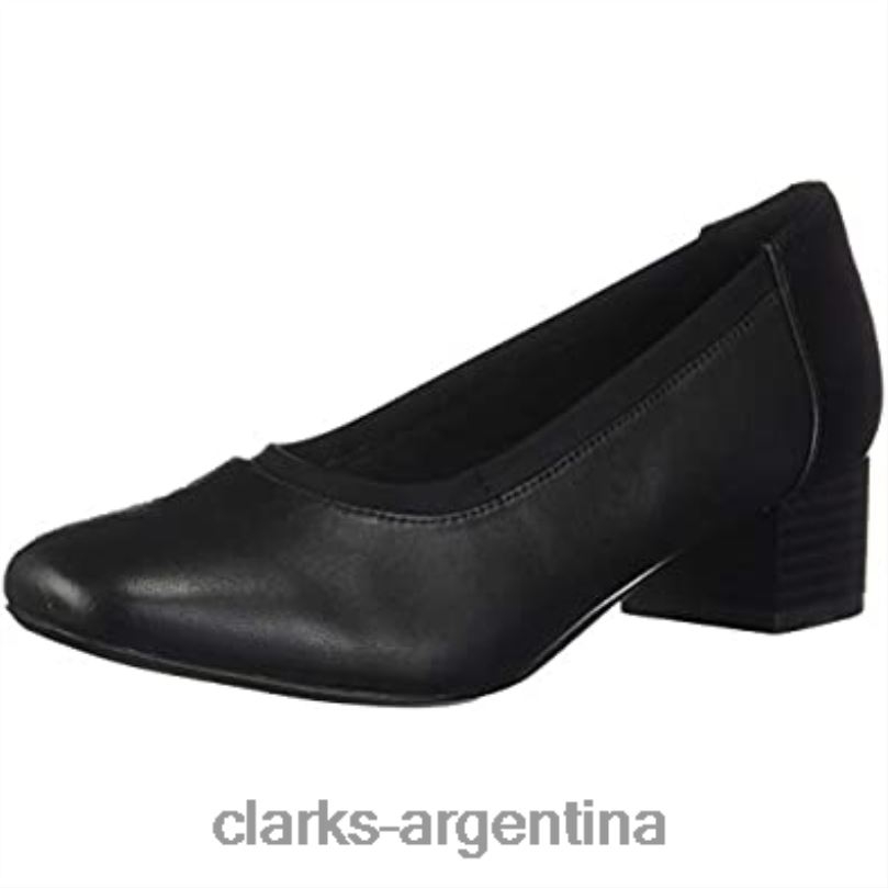 Clarks mujer 2FZPZ2915 Zapatos de tacón Clarkli Fame de cuero negro para mujer cuero negro