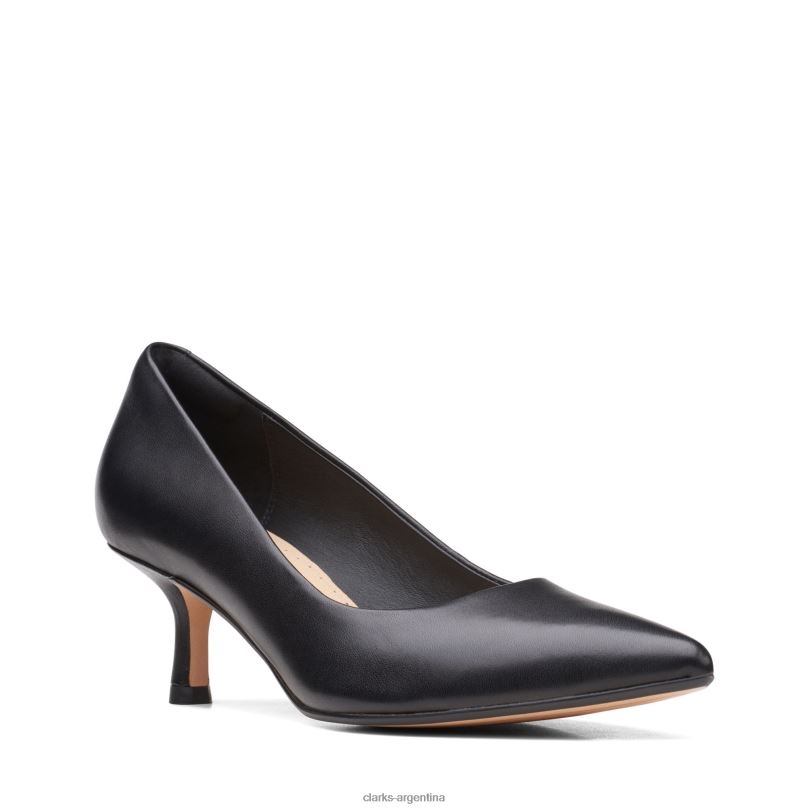 Clarks mujer 2FZPZ3057 clarks cuero negro violeta 55 rae cuero negro