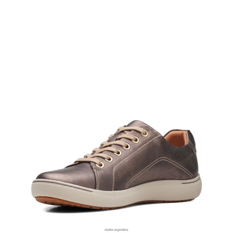 Clarks mujer 2FZPZ3075 clarks nalle encaje bronce metalizado bronce metálico