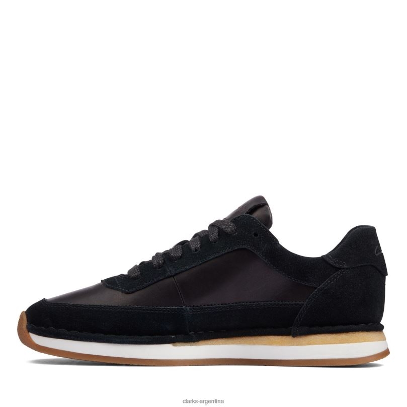 Clarks mujer 2FZPZ3115 Clarks Craft Run Lace ante combinado negro ante combinado negro