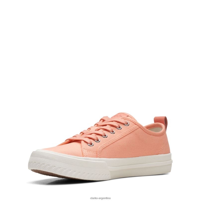 Clarks mujer 2FZPZ3214 clarks roxby lace coral lona lona coralina