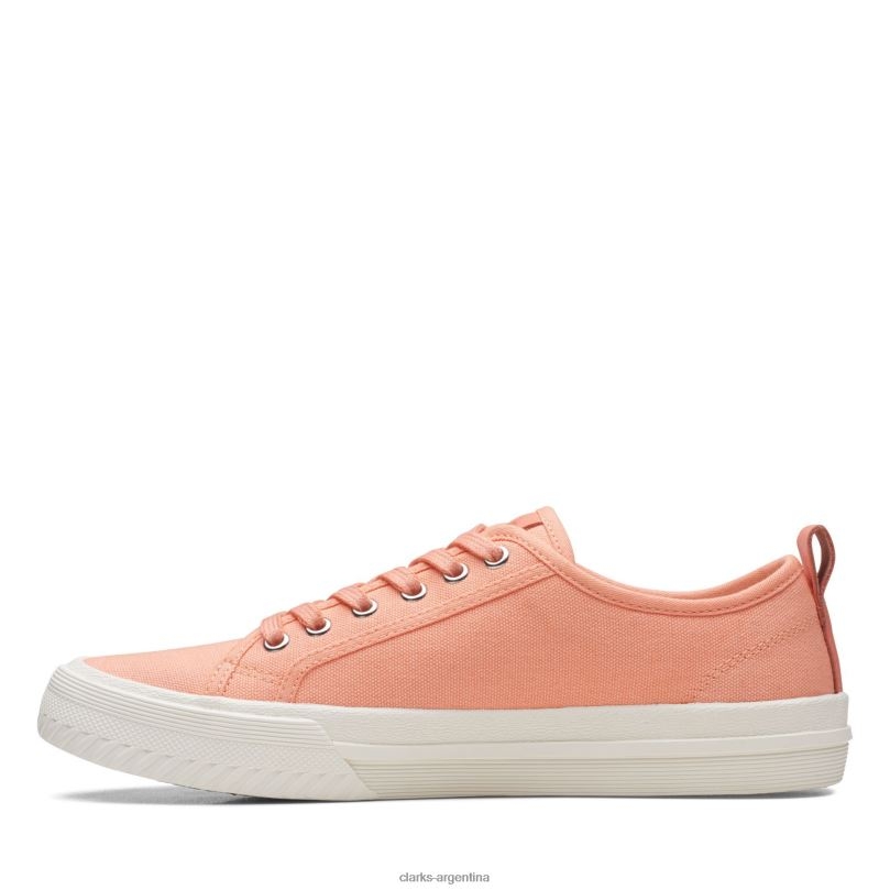 Clarks mujer 2FZPZ3214 clarks roxby lace coral lona lona coralina