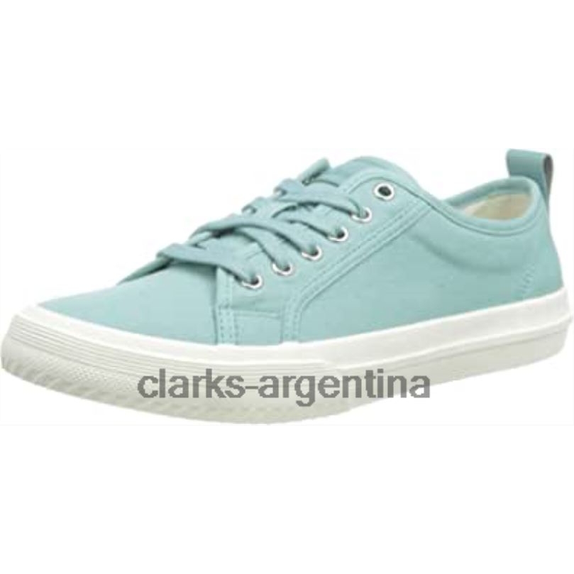 Clarks mujer 2FZPZ372 Zapatilla Roxby Lace Mujer Lona Turquesa clarks lienzo turquesa
