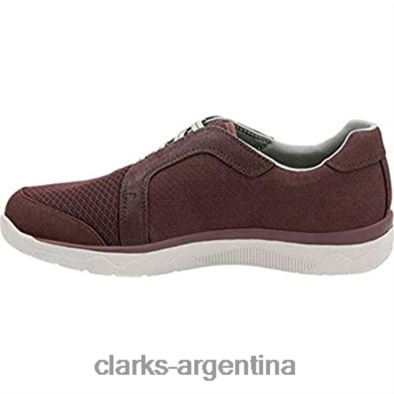 Clarks mujer 2FZPZ3 Zapatilla clarks mckella morris de mujer de nobuk sintético berenjena nubuck sintético berenjena