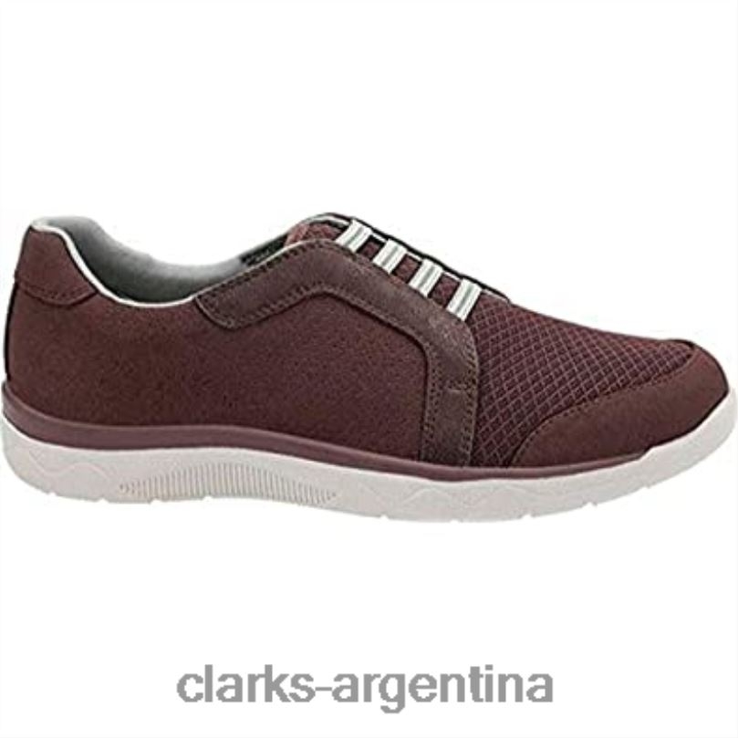 Clarks mujer 2FZPZ3 Zapatilla clarks mckella morris de mujer de nobuk sintético berenjena nubuck sintético berenjena