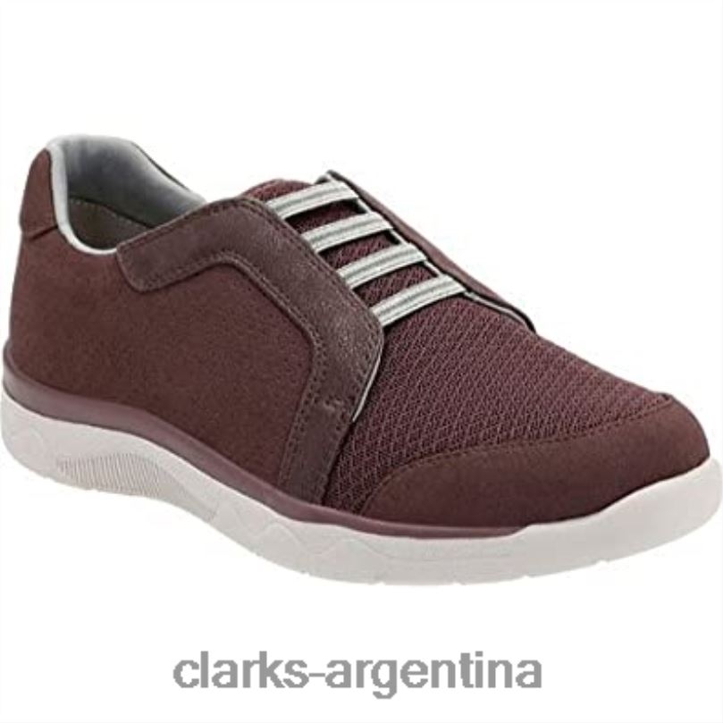 Clarks mujer 2FZPZ3 Zapatilla clarks mckella morris de mujer de nobuk sintético berenjena nubuck sintético berenjena