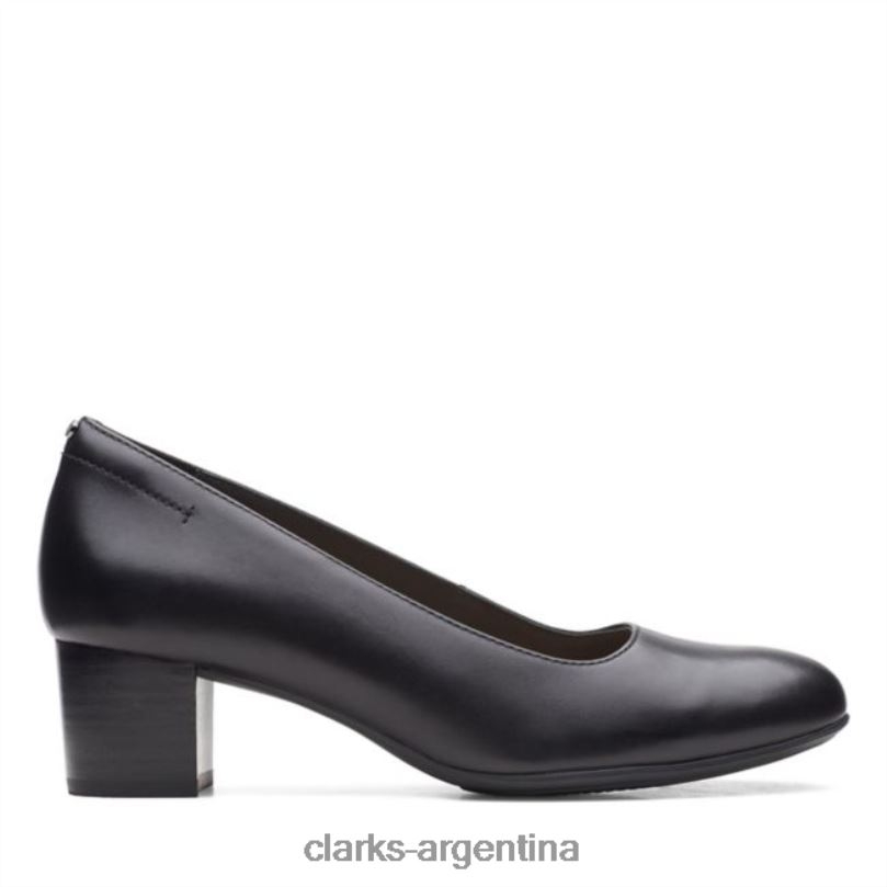 Clarks mujer 2FZPZ5051 zapatos de tacón clarks linnae de cuero negro cuero negro cuero negro