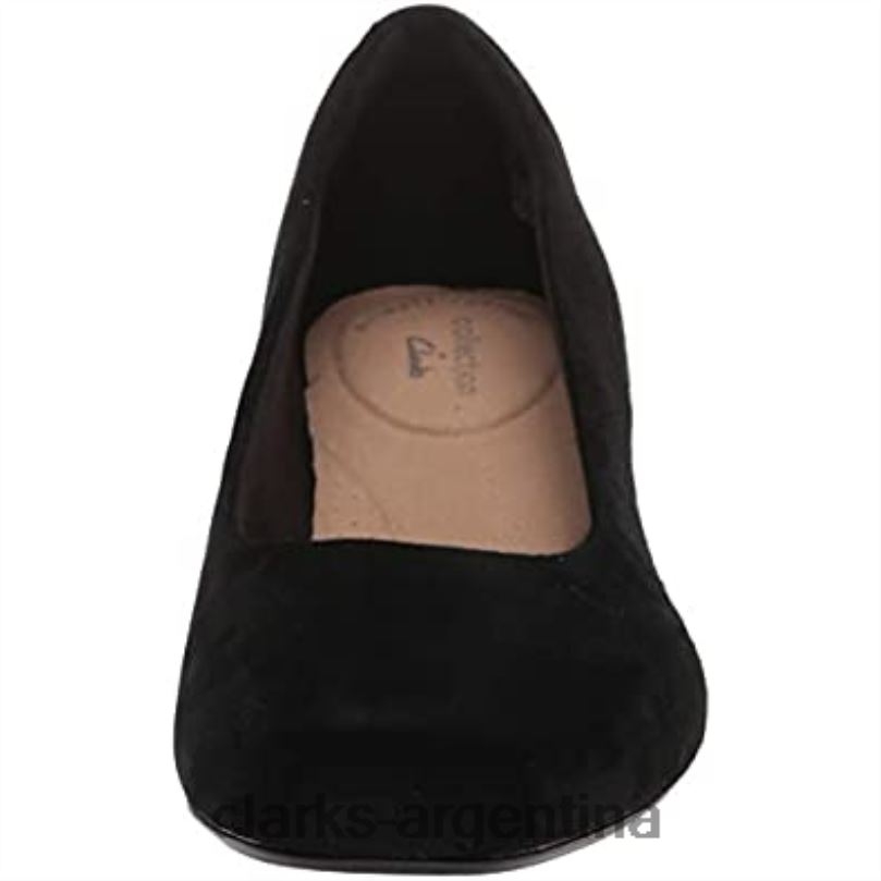 Clarks mujer 2FZPZ516 zapatos de salón marilyn leah de ante negro para mujer clarks ante negro