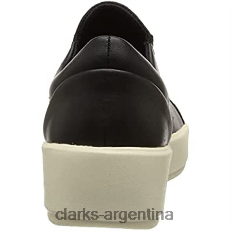 Clarks mujer 2FZPZ537 Zapatilla clarks layton rae de cuero azul marino para mujer cuero azul marino