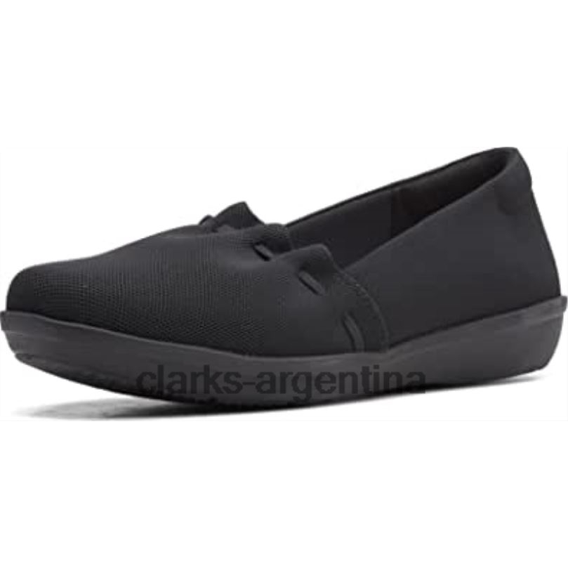 Clarks mujer 2FZPZ551 Zapatilla Ayla Shine Mujer Clarks Negro Textil textil negro