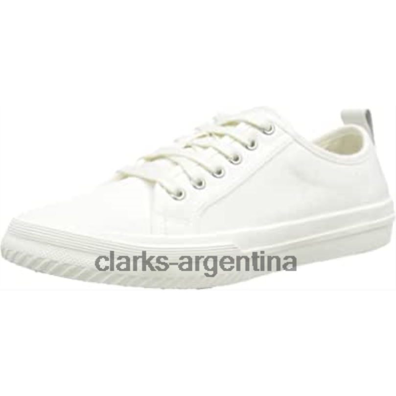 Clarks mujer 2FZPZ678 Zapatilla Roxby Lace Mujer Lona Blanca Clarks lienzo blanco