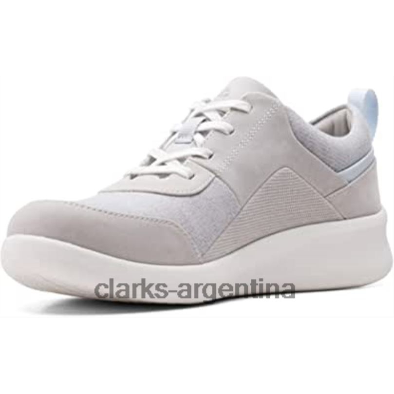 Clarks mujer 2FZPZ788 Zapatilla de mujer sillian 20 kae gris claro textil clarks textil gris claro