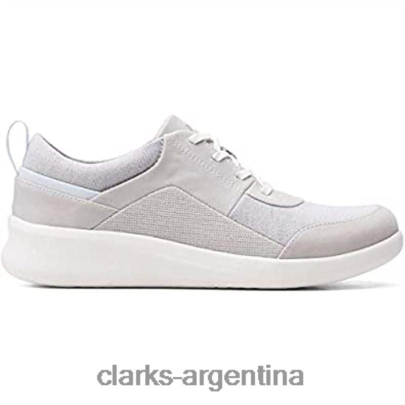 Clarks mujer 2FZPZ788 Zapatilla de mujer sillian 20 kae gris claro textil clarks textil gris claro