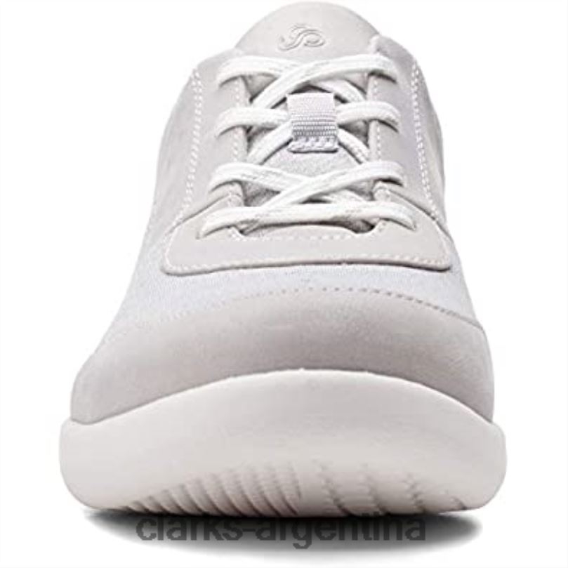 Clarks mujer 2FZPZ788 Zapatilla de mujer sillian 20 kae gris claro textil clarks textil gris claro