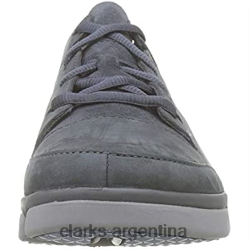 Clarks mujer 2FZPZ872 zapatillas bajas clarks tri turn de nobuk gris oscuro para mujer nubuck gris oscuro