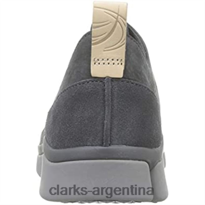 Clarks mujer 2FZPZ872 zapatillas bajas clarks tri turn de nobuk gris oscuro para mujer nubuck gris oscuro