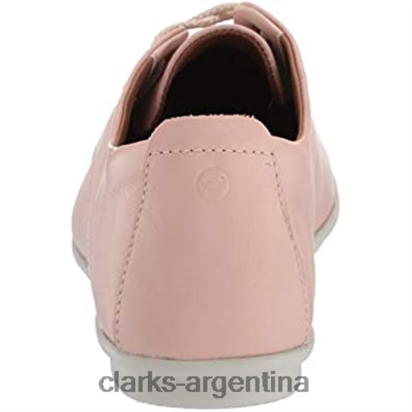 Clarks mujer 2FZPZ959 zapatillas de deporte un coral con encaje para mujer clarks blush leather cuero rubor