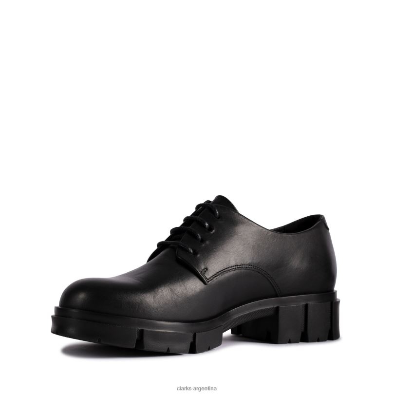 Clarks mujer 2FZPZ3083 clarks teala de cuero negro encaje cuero negro
