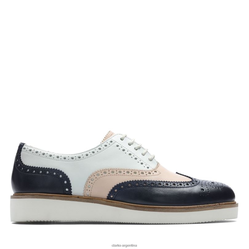 Clarks mujer 2FZPZ3335 clarks baile brogue azul marino Armada