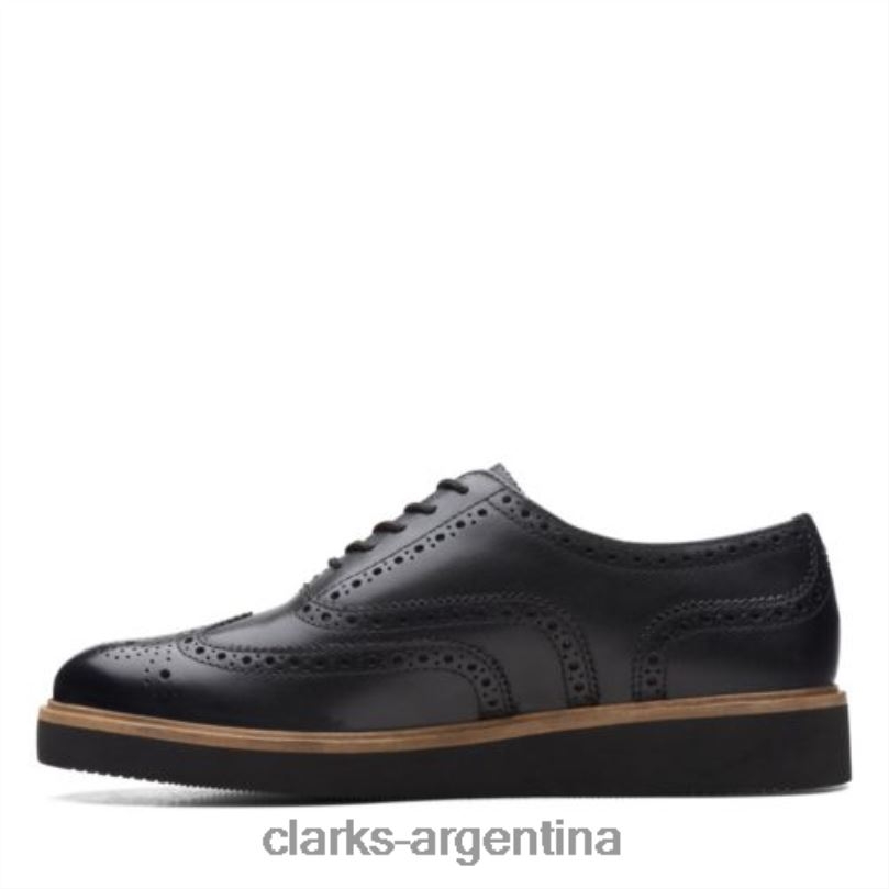Clarks mujer 2FZPZ3866 clarks glickly brogue cuero negro cuero negro