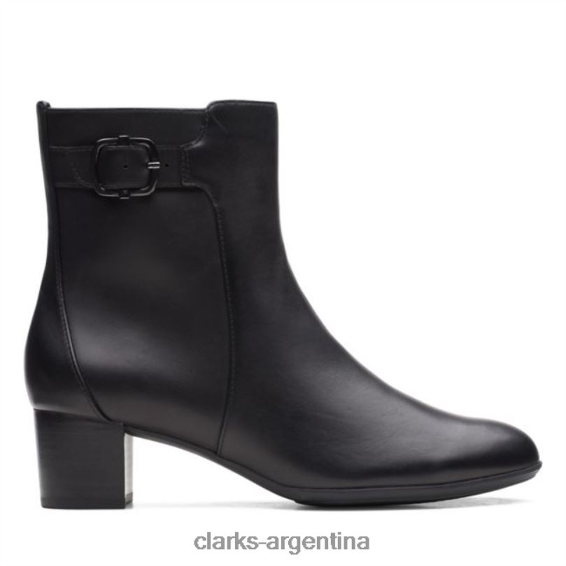 Clarks mujer 2FZPZ6207 clarks de cuero negros linnae up cuero negro