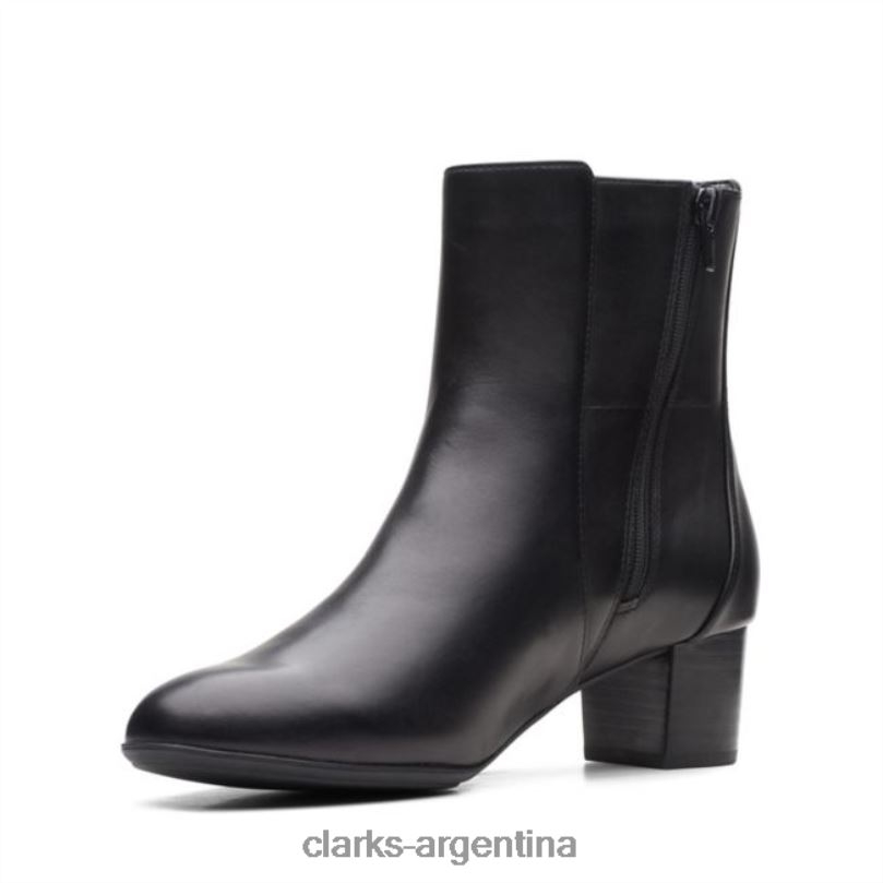 Clarks mujer 2FZPZ6207 clarks de cuero negros linnae up cuero negro