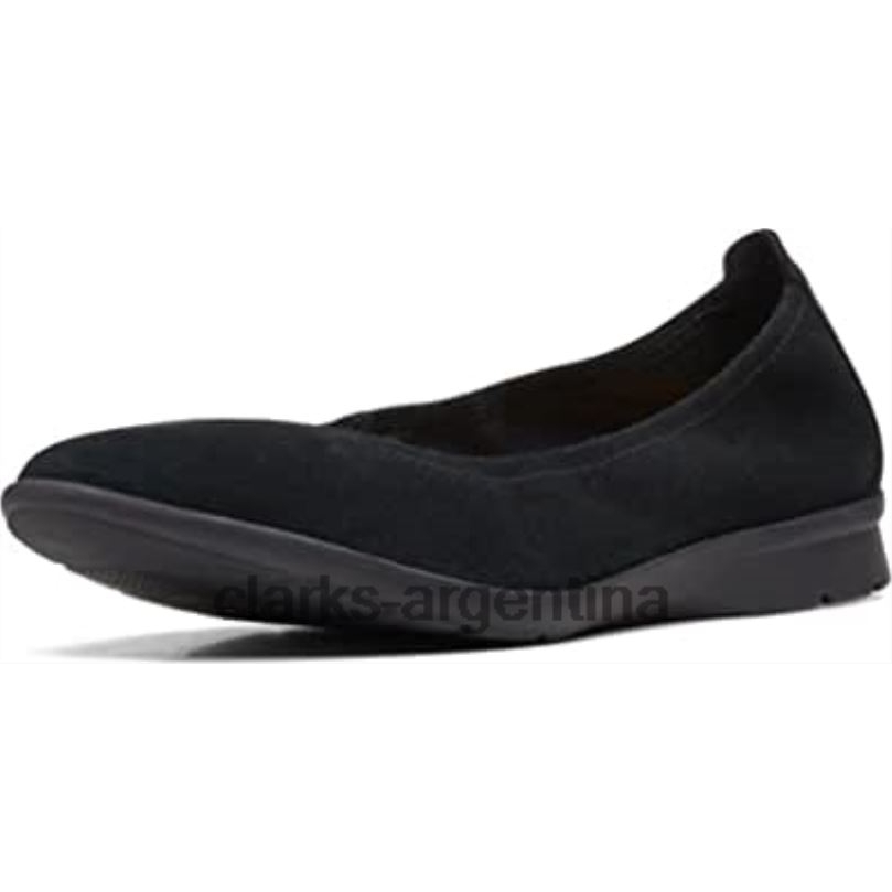 Clarks mujer 2FZPZ10 Bailarinas Clarks Jenette Ease de mujer en ante negro