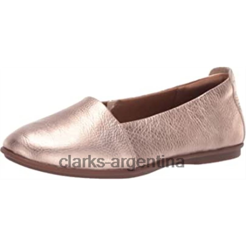 Clarks mujer 2FZPZ1212 bailarinas un coral step de mujer en piel color oro rosa clarks cuero de oro rosa